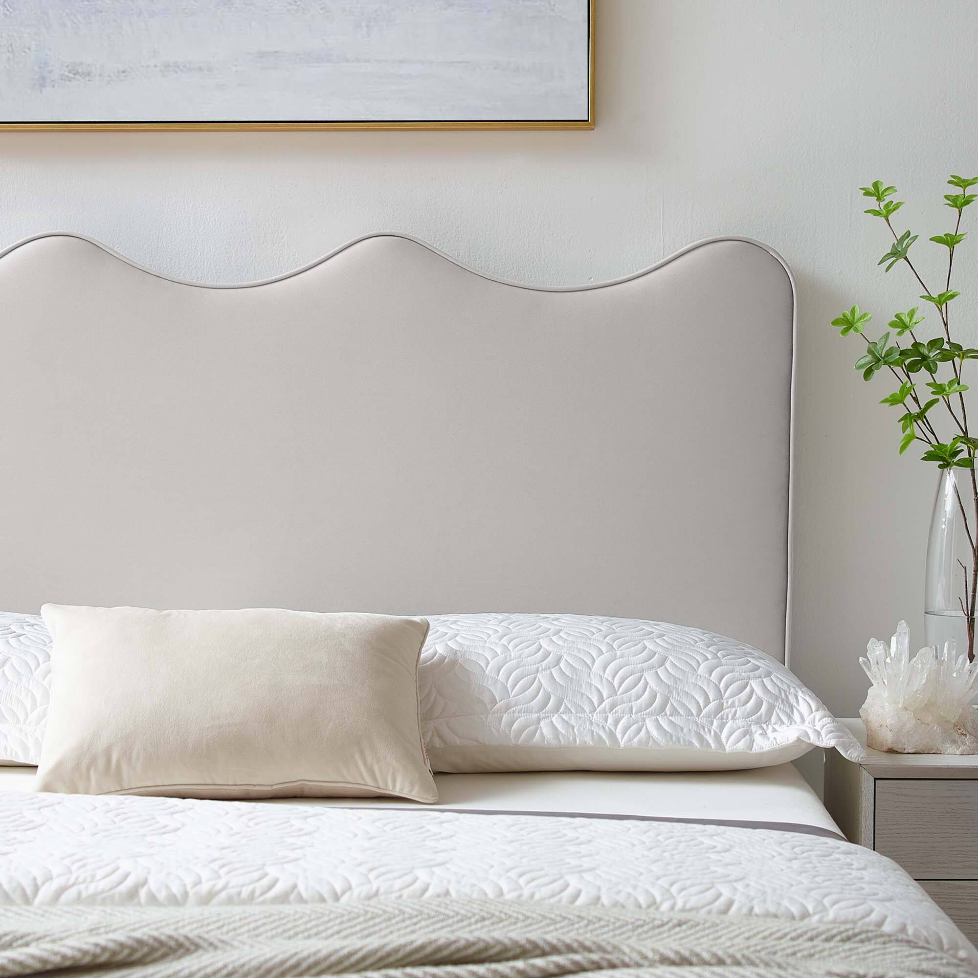 Alt View 6. Modway - Athena Performance Velvet Twin Headboard by Modway - Gray.