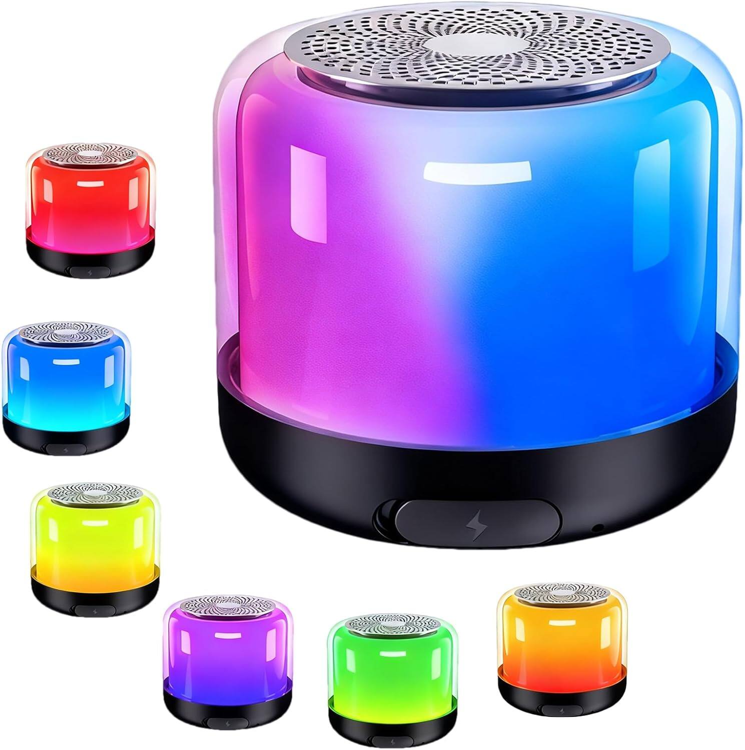 Front. Stamp n Camp - Portable Bluetooth Speakers with Lights Loud Sound Bluetooth Speaker with Wireless Stereo Pairing HiFi Sound Long... - default.
