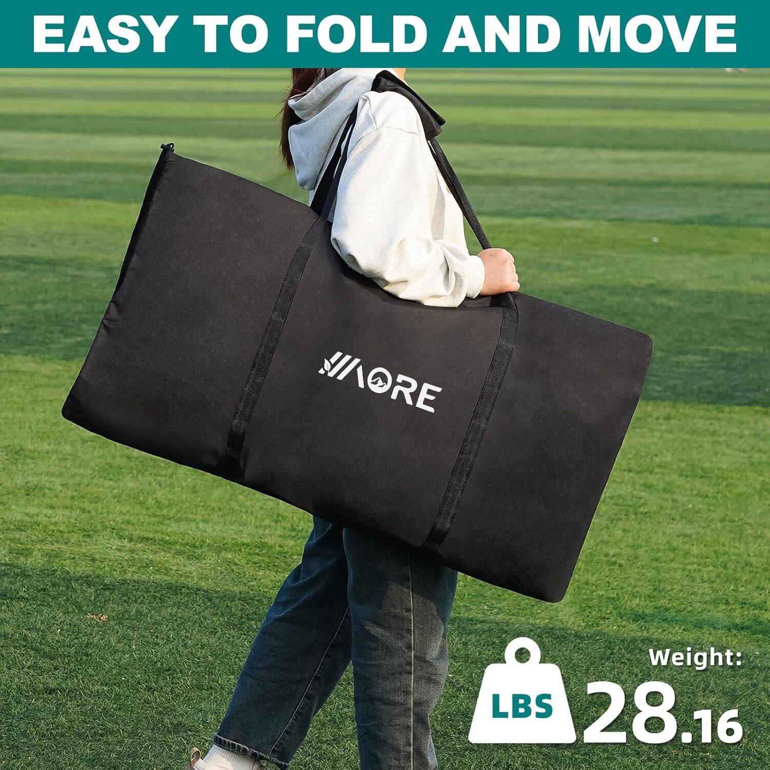 EASY TO FOLD AND MOVE

Weight: 28.16 LBS