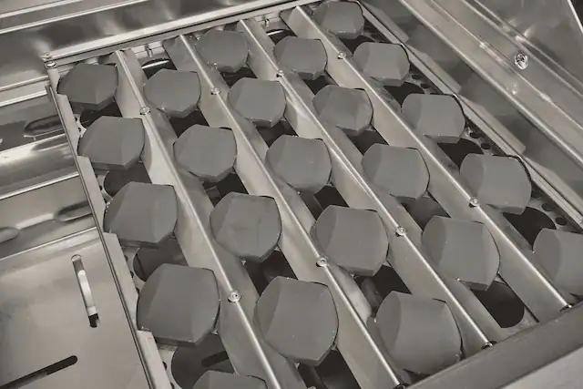 Front. Coyote Outdoor Living - Briquette Set For 30" Gas Grills - stainless steel.