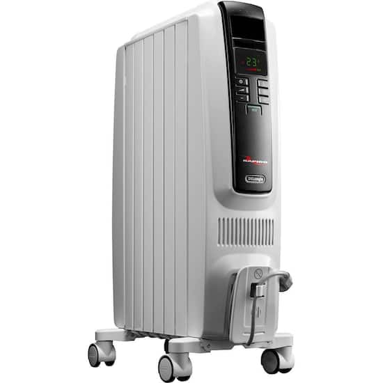 De Longhi Dragon4 1 500 Watt Electric Heater Ice White Trd40615t Best Buy