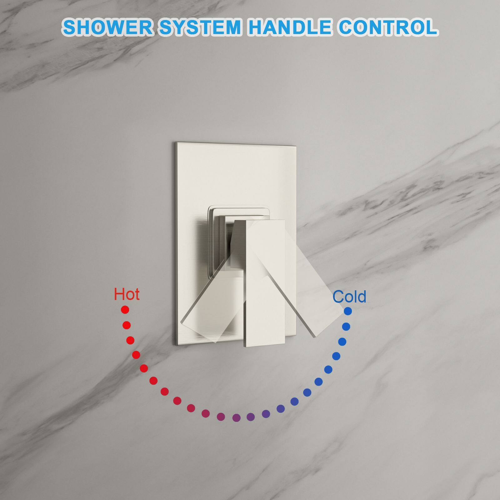SHOWER SYSTEM HANDLE CONTROL

Hot Cold