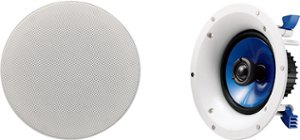 Yamaha - 6-1/2" 2-Way In-Ceiling Speakers (Pair) - White - Front_Zoom