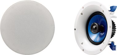 Yamaha 6 1 2 2 Way In Ceiling Speakers Pair White