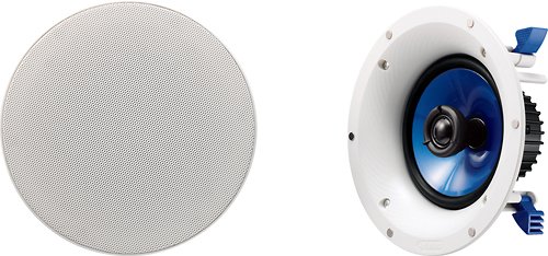Front Zoom. Yamaha - 6-1/2" 2-Way In-Ceiling Speakers (Pair) - White.