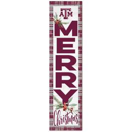 Jardine - Texas A&M Aggies 12'' x 48'' Outdoor Christmas Leaner - White