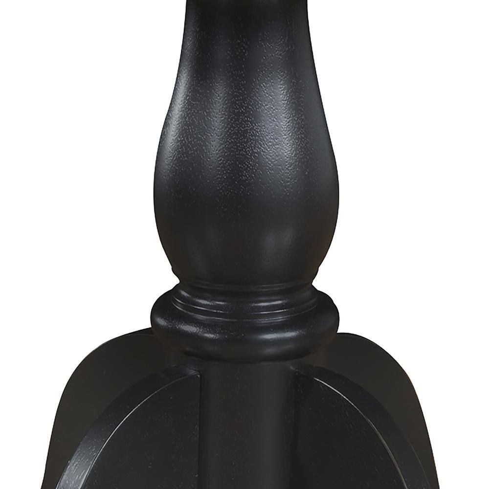Alt View 4. Carolina Chair & Table - Fairview 30" Round Pedestal Dining Table - Antique Black - Black.
