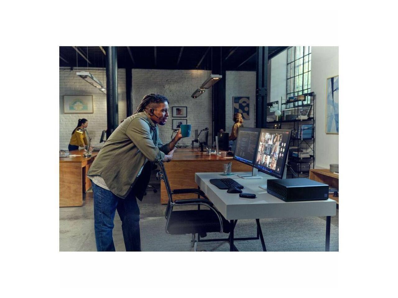 Alt View 4. HP - HP EliteDesk 8 G1i - Intel Core Ultra 5 235 - vPro - 16 GB - 512 GB SSD - Small Form Factor - Windows 11 Pro - Black.