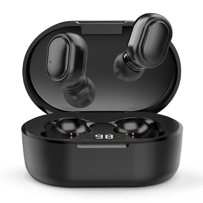 Alt View 1. Cluzine - TWS Wireless Earbuds, IPX Waterproof Sport Design, Noise Reduction, Stereo Bluetooth Headphones - Black.