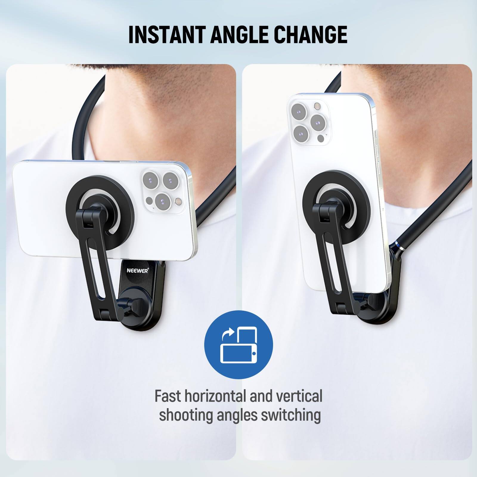 INSTANT ANGLE CHANGE

Fast horizontal and vertical shooting angles switching