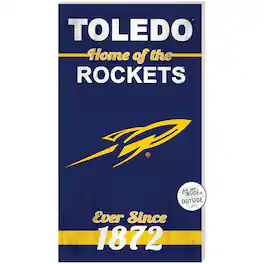 Jardine - Toledo Rockets 11'' x 20'' Home Of The Sign - Navy