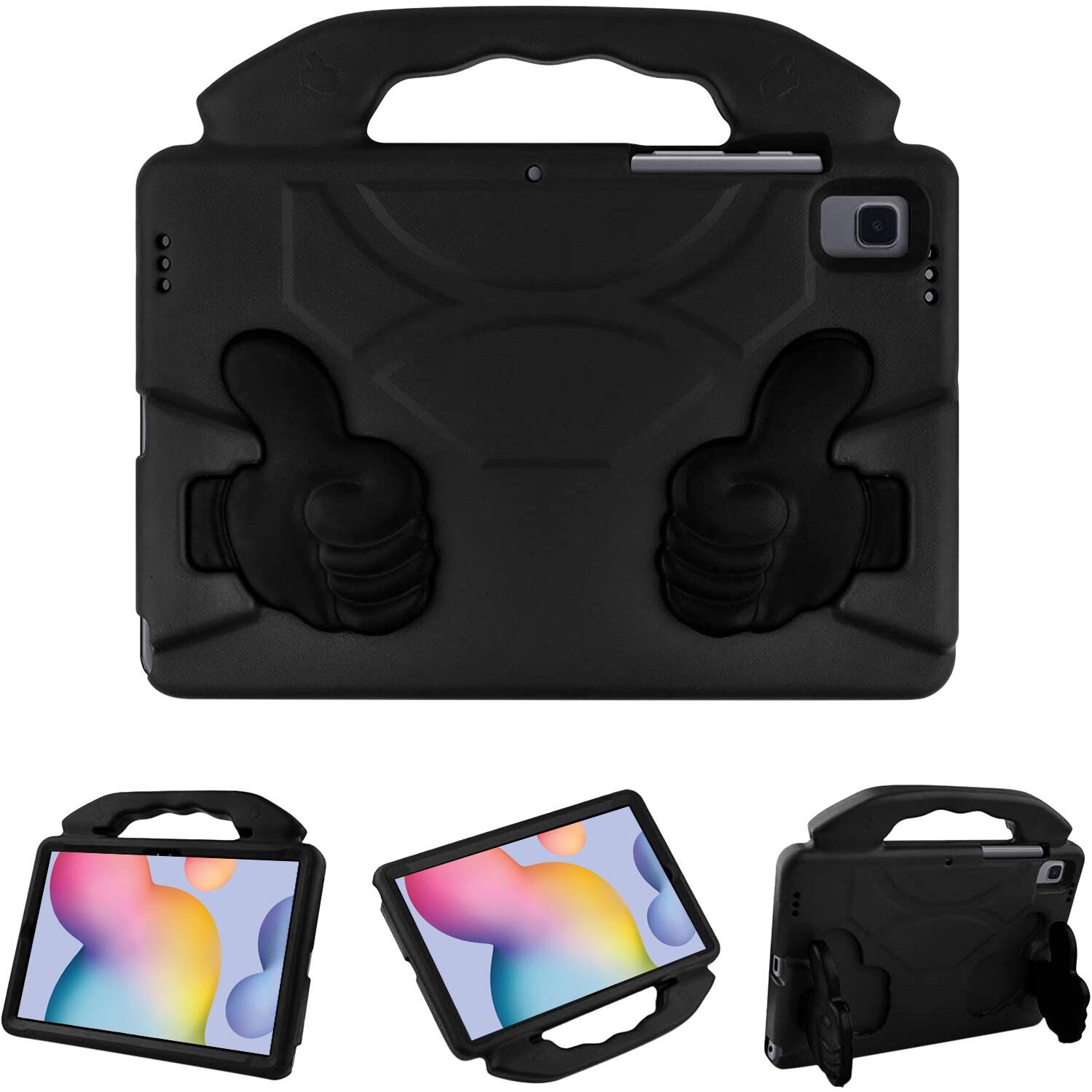 Alt View 12. SaharaCase - KidProof Carry Series Case for Samsung Galaxy Tab S6 Lite - Black.
