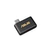 Front. ASUS - USB-BE93 Mini Tri-Band Wi-Fi 7 Nano USB-C Network Adapter - Black.