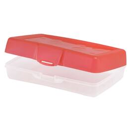 Storex - Large Pencil Box, Red