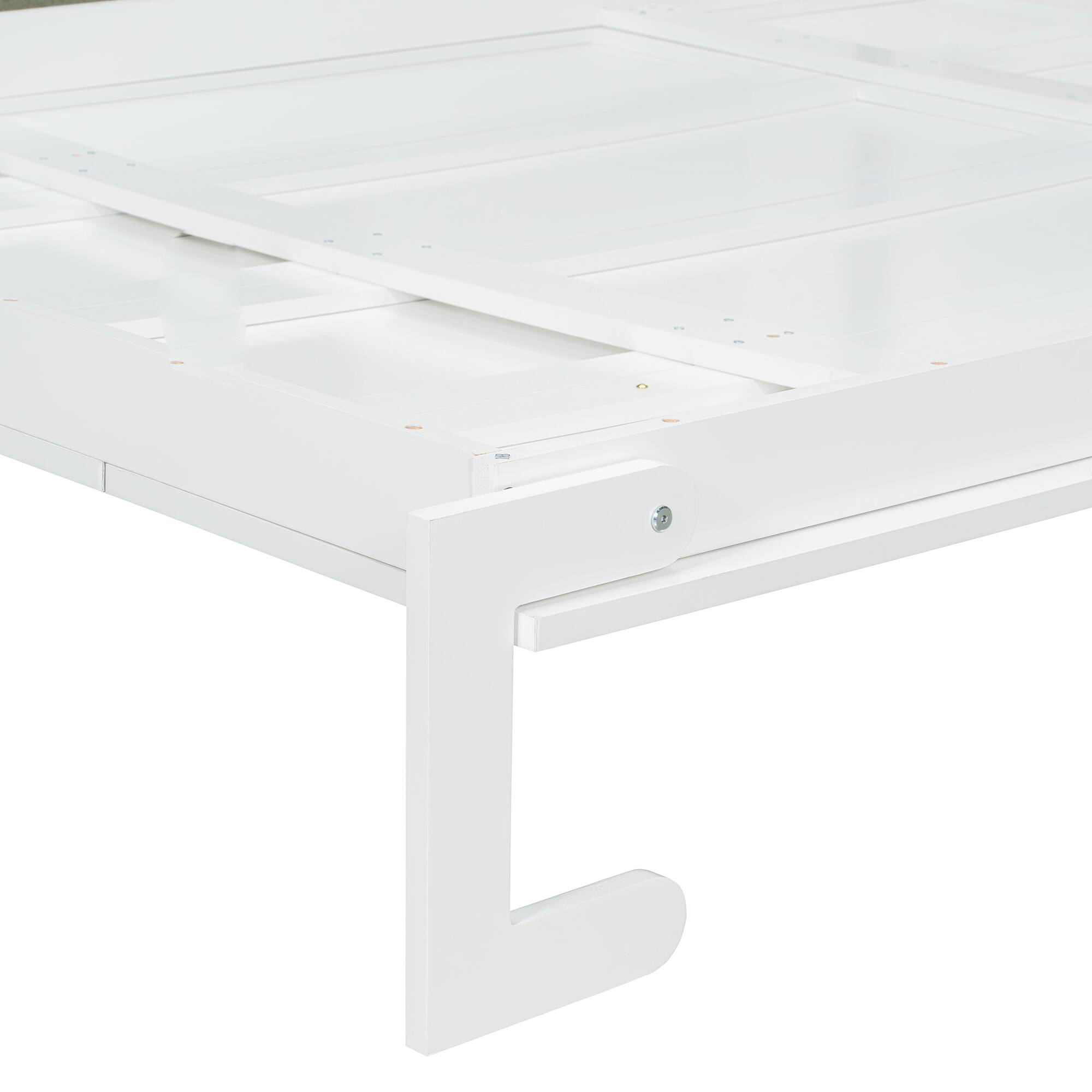 Alt View 5. Anysun - Queen Size Murphy Bed Wall Bed with Sofa and Shelves,Green Panel - White.