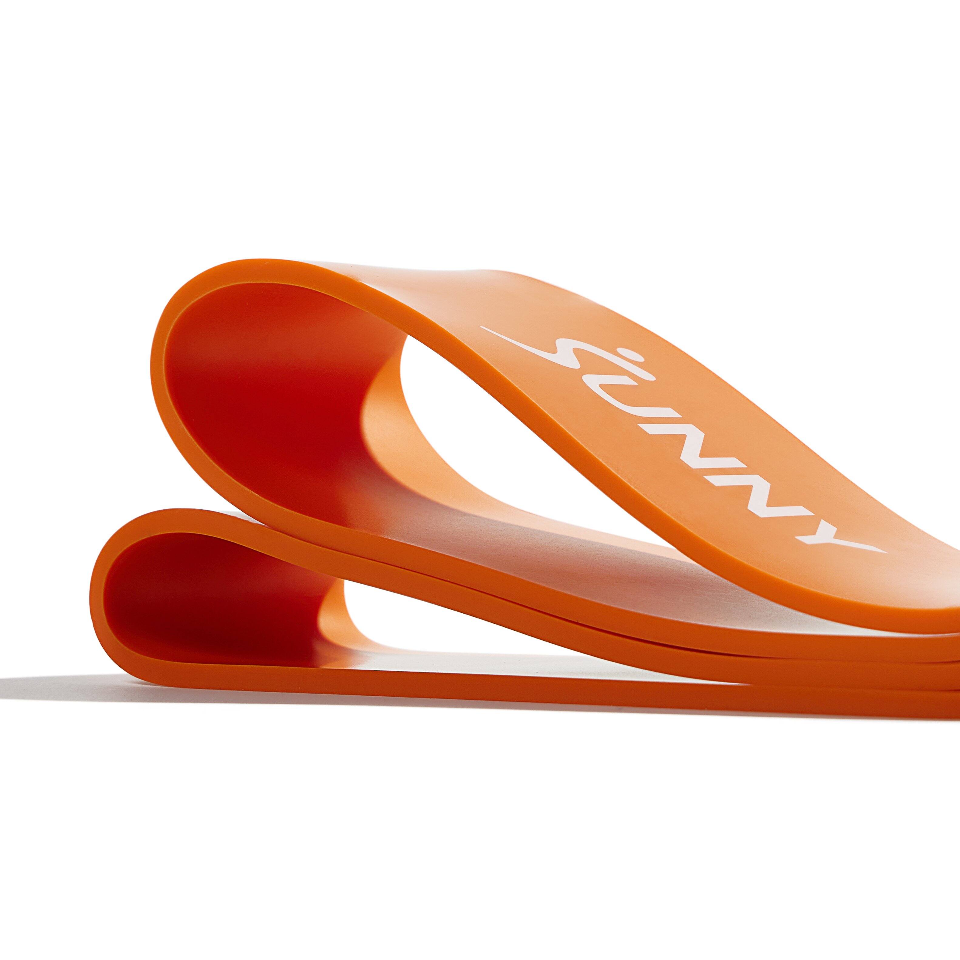 Back. Sunny Health & Fitness - Strength Training Resistance Band - 140 lbs - Orange.