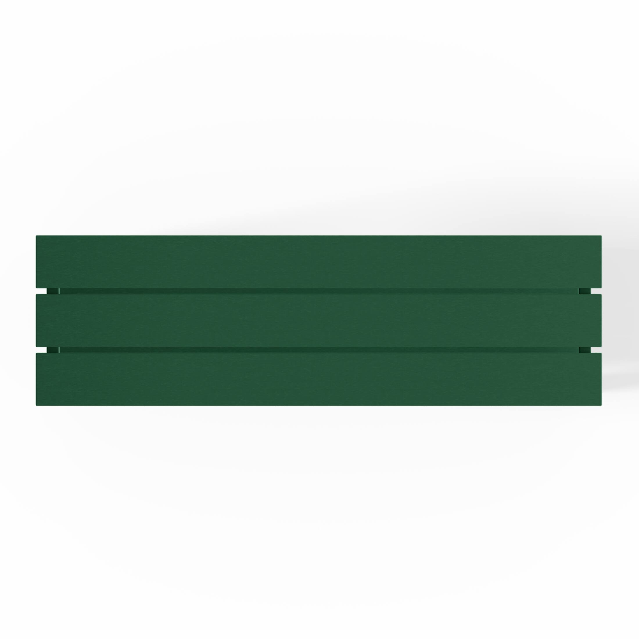 Alt View 2. WestinTrends - WestinTrends Malibu 55" Outdoor Patio HDPE Adirondack 2-Tier Shelf Console Table - Dark Green.