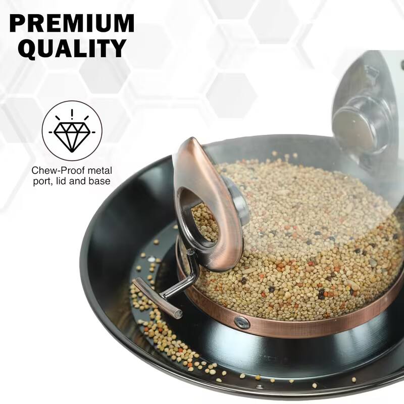 PREMIUM QUALITY

Chew-Proof metal port, lid and base