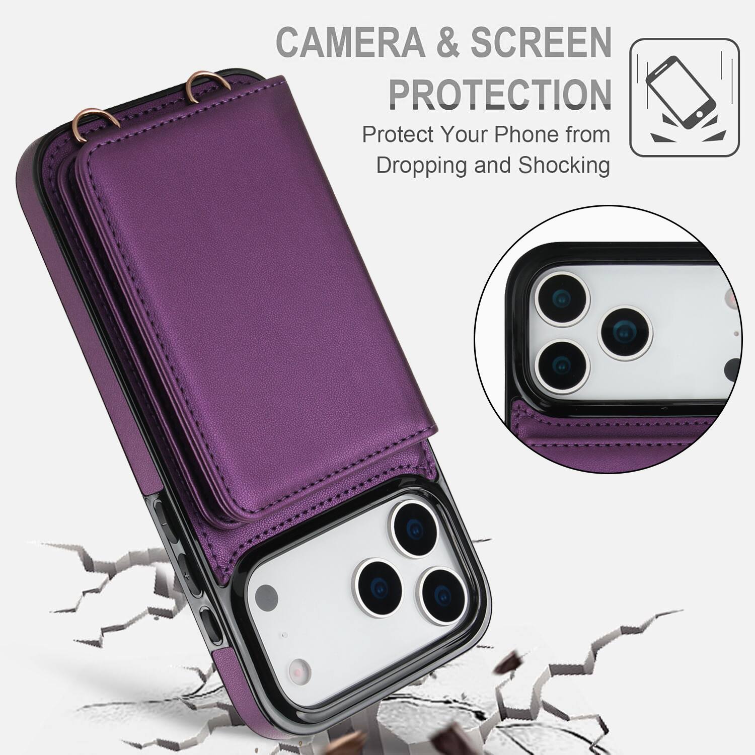 CAMERA & SCREEN PROTECTION  
Protect Your Phone from Dropping and Shocking