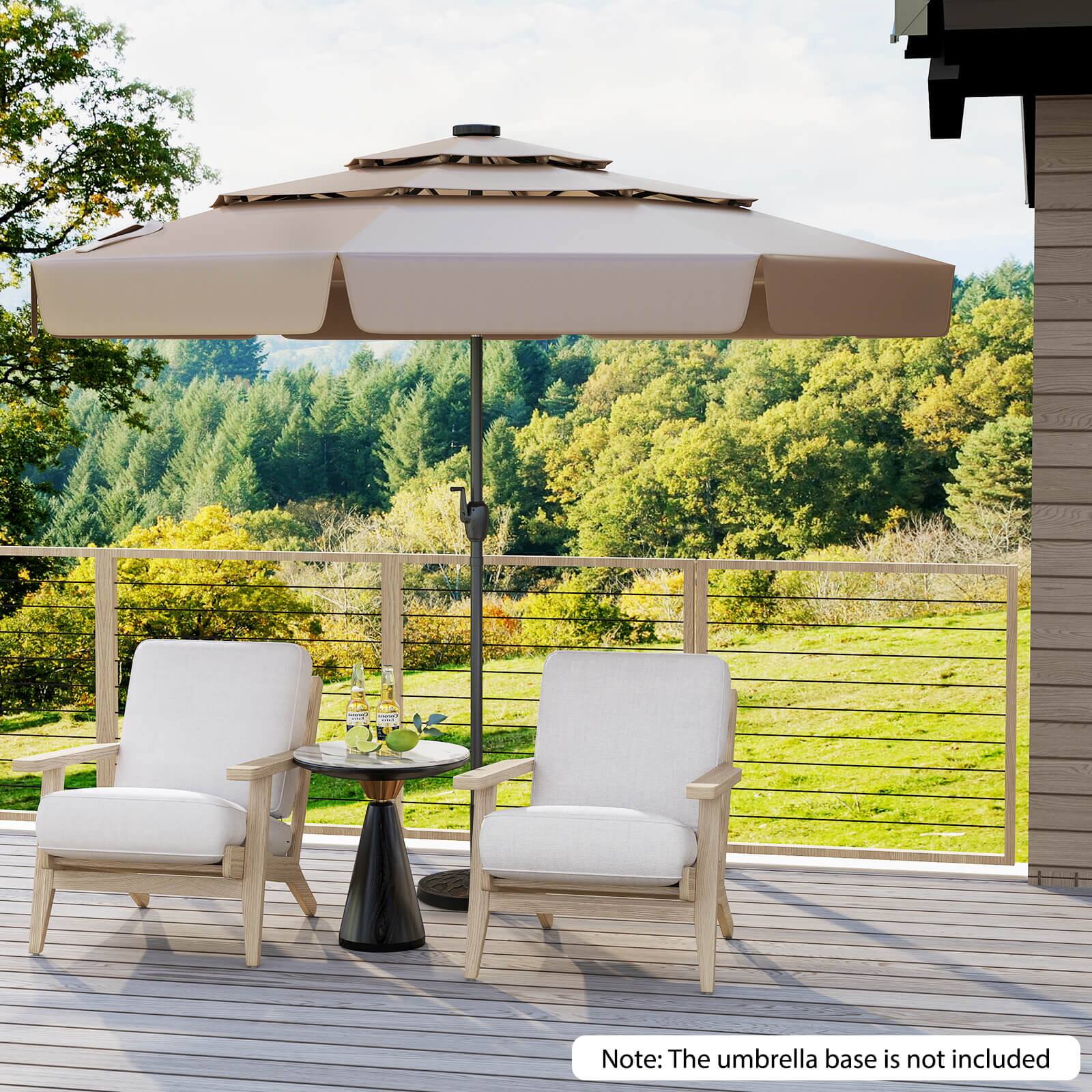 Note: The umbrella base is not included.