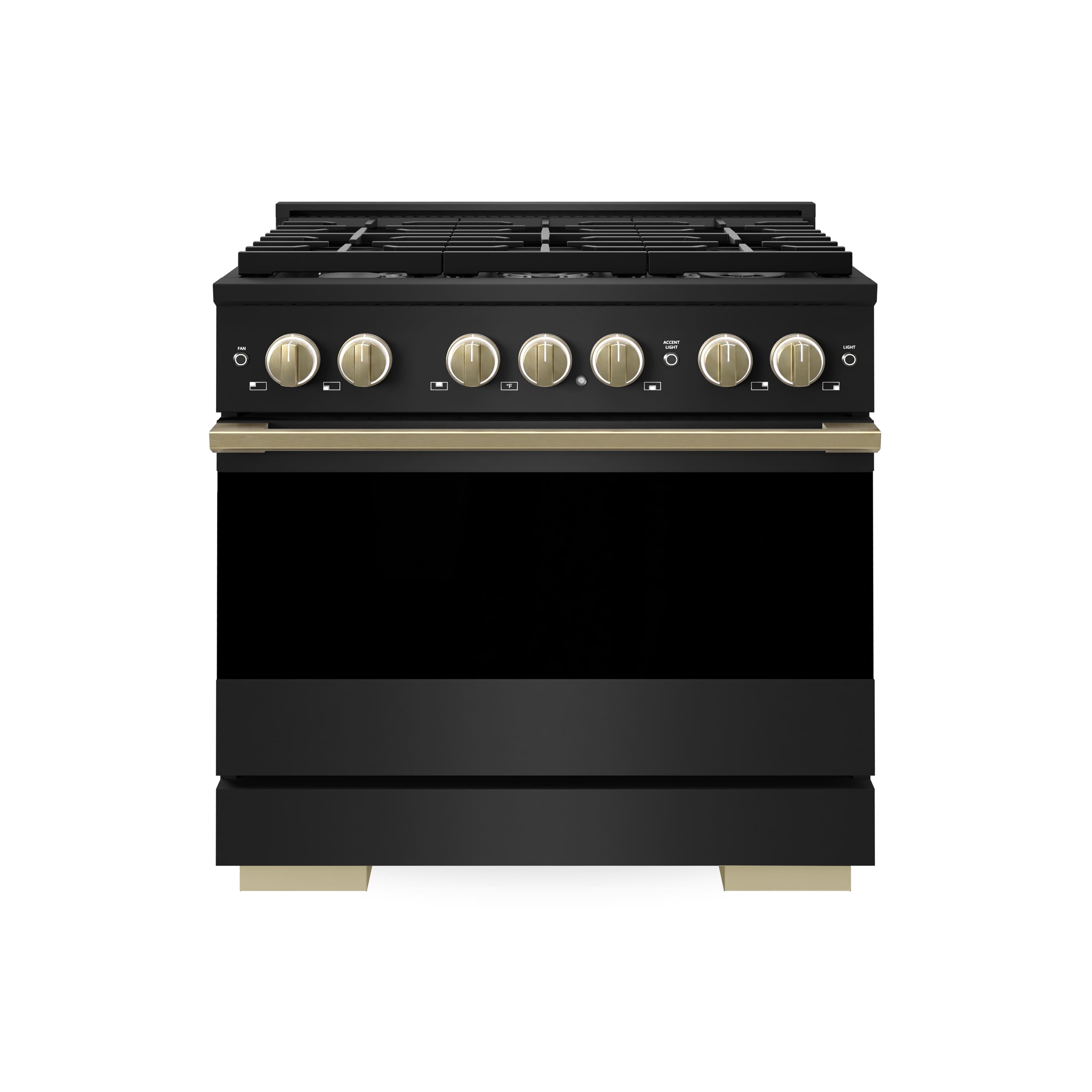 ZLINE - Autograph 36 in. 5.2 cu. ft. Marino Dual Fuel Freest