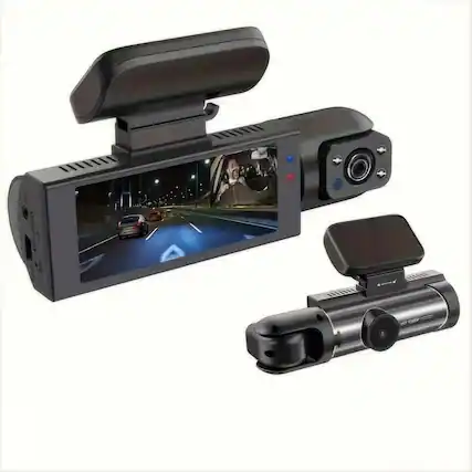 Front. Cardvr - 1080P Dash Cam with Loop Recording, Parking Monitor, Connect WiFi Control - Black.
