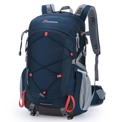 Pacoar Cade - 40l Hiking Backpack Lightweight Travel For Men Women Outdoor Backpacking Camping - 40l-blue&orange-40L