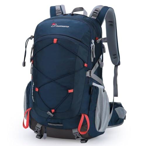 Pacoar Cade - 40l Hiking Backpack Lightweight Travel For Men Women Outdoor Backpacking Camping - 40l-blue&orange-40L