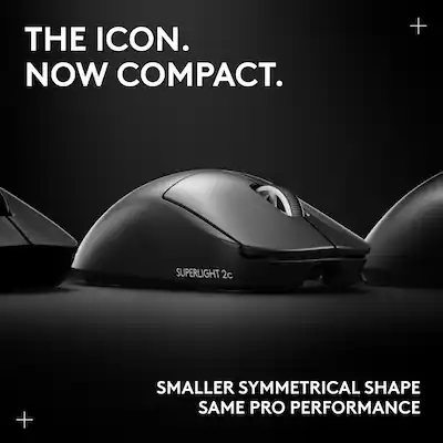 Logitech PRO X SUPERLIGHT 2c LIGHTSPEED Lightweight Compact Logitech PRO X SUPERLIGHT 2c LIGHTSPEED Lightweight Compact