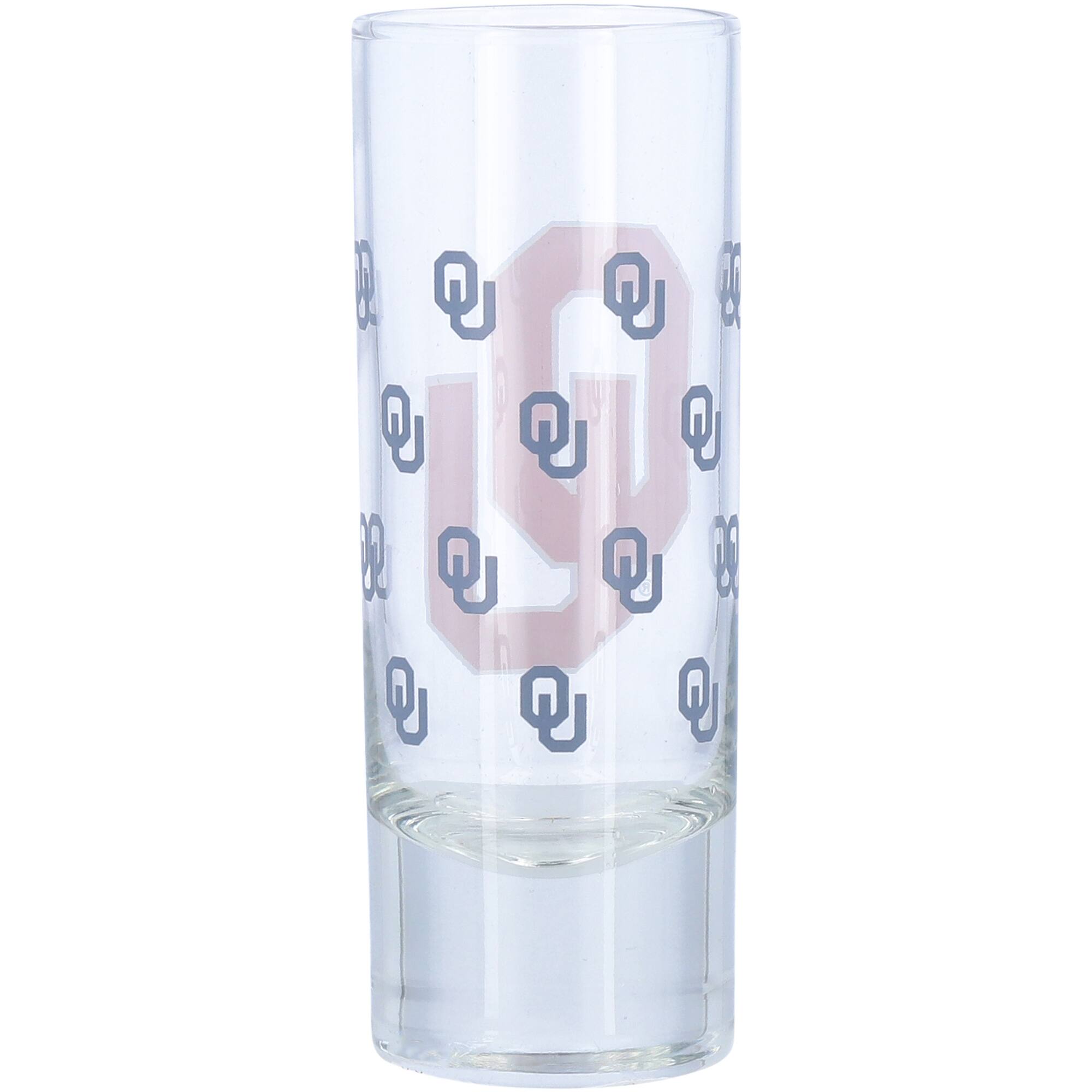 Alt View 1. Logo Brands - Oklahoma Sooners 2.5oz. Satin-Etched Tall Shot Glass - Multicolor.