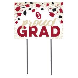 Jardine - Oklahoma Sooners 18'' x 24'' Grad Yard Sign - White