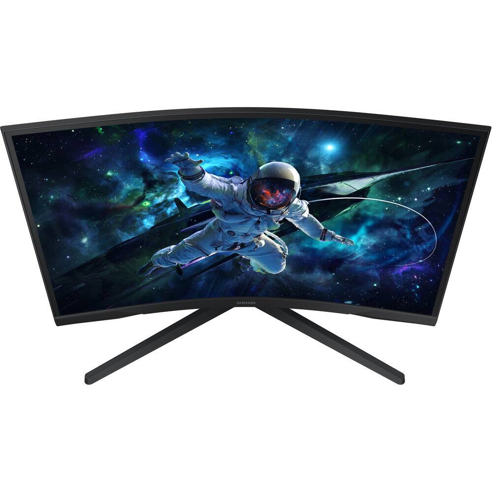 Alt View 5. Samsung - 27" Odyssey 1000R Curved QHD 165Hz 1ms AMD FreeSync Gaming Monitor + 26-Month Extended Warranty Protection Bundle - Black.