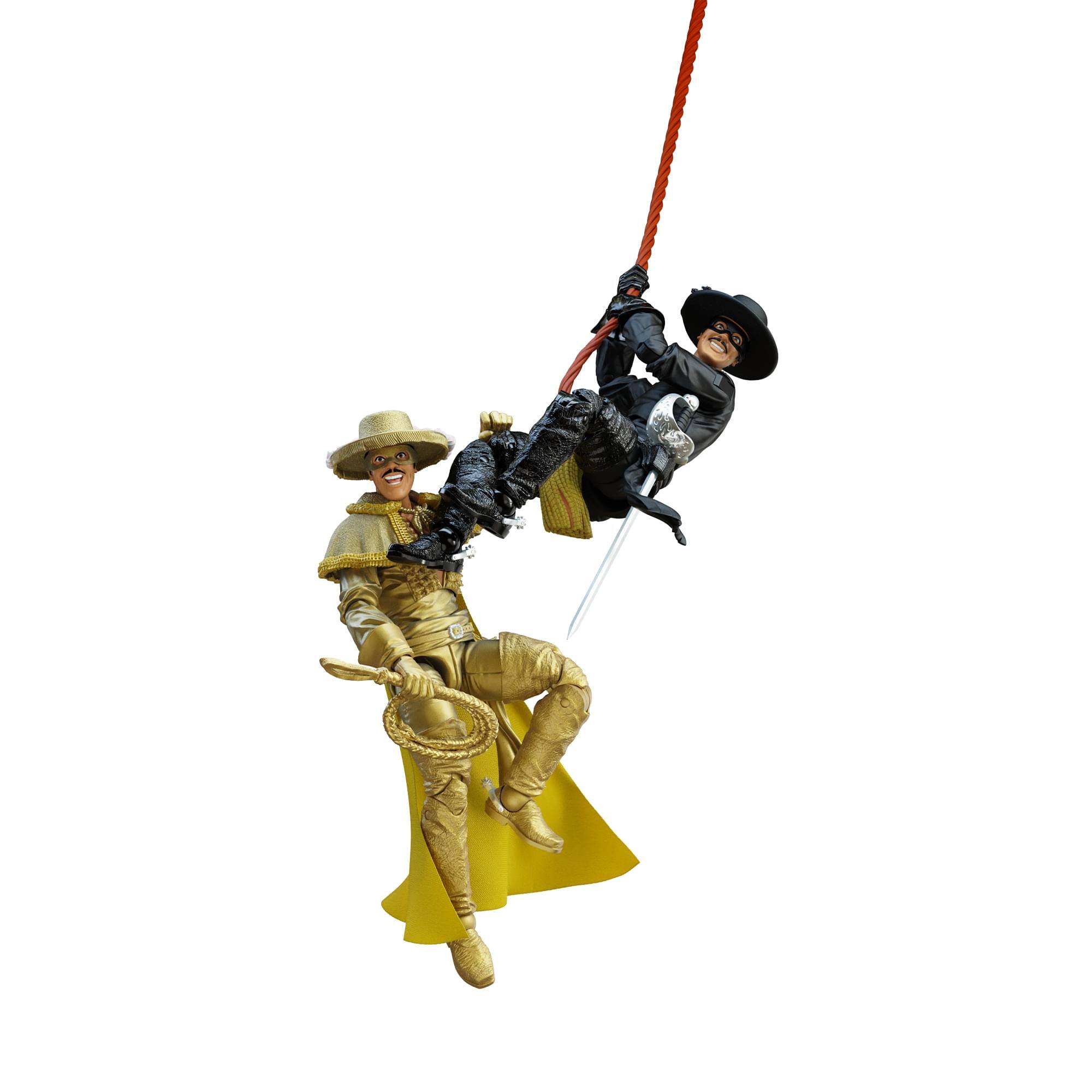 Alt View 10. Boss Fight Studio - Zorro The Gay Blade Hero H.A.C.K.S. Action Figure 2-Pack - Multi-Colored.