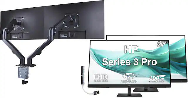 27" HP Series 3 Pro FHD 1920x1080 Anti-Glare 100Hz REFRESH RATE