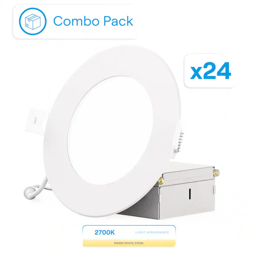 Dimming Infibrite 4 Inch Soft White Recessed LED Downlight, 9W, 750 Lumens ...