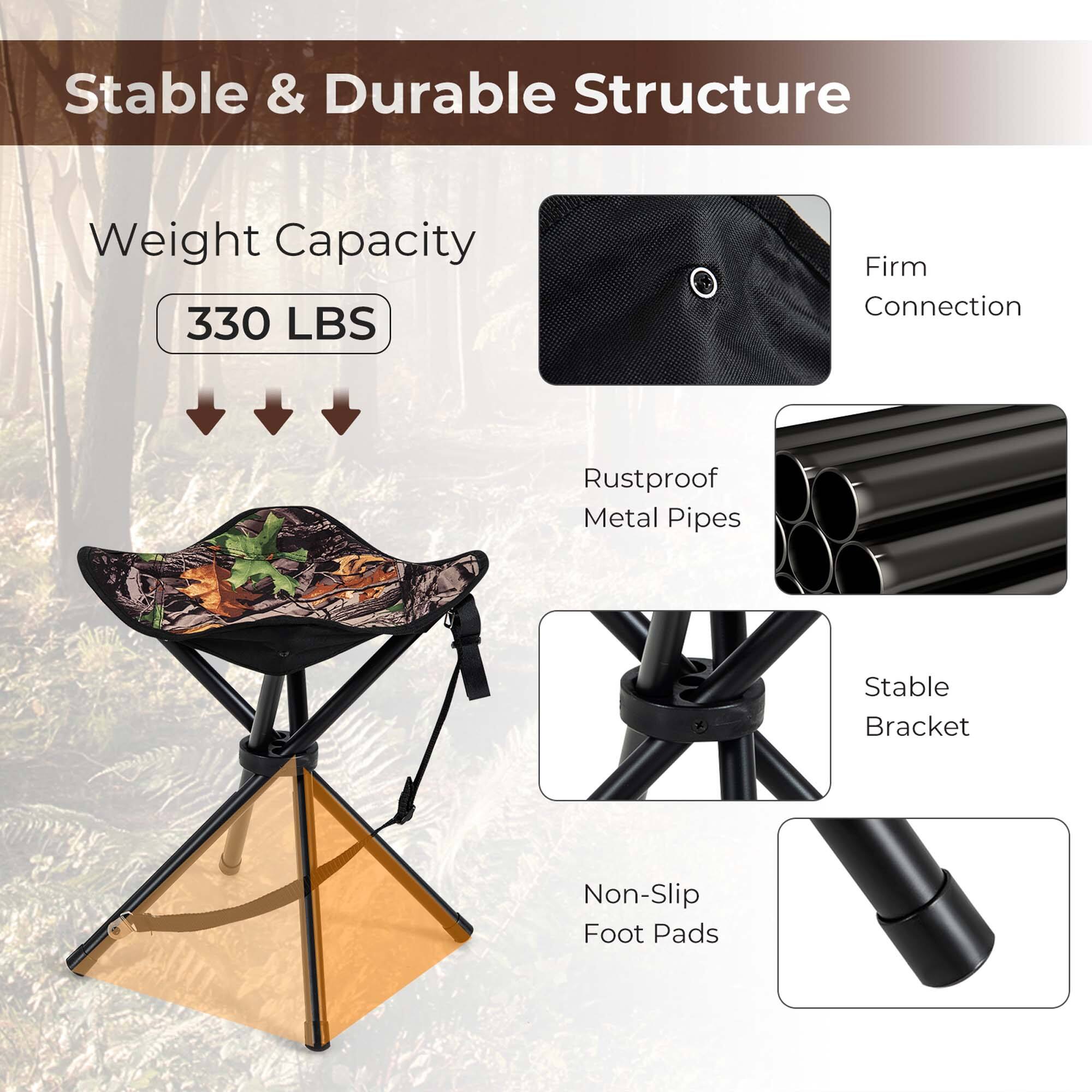 Stable & Durable Structure  
Weight Capacity: 330 LBS  
Firm Connection  
Rustproof Metal Pipes  
Stable Bracket  
Non-Slip Foot Pads