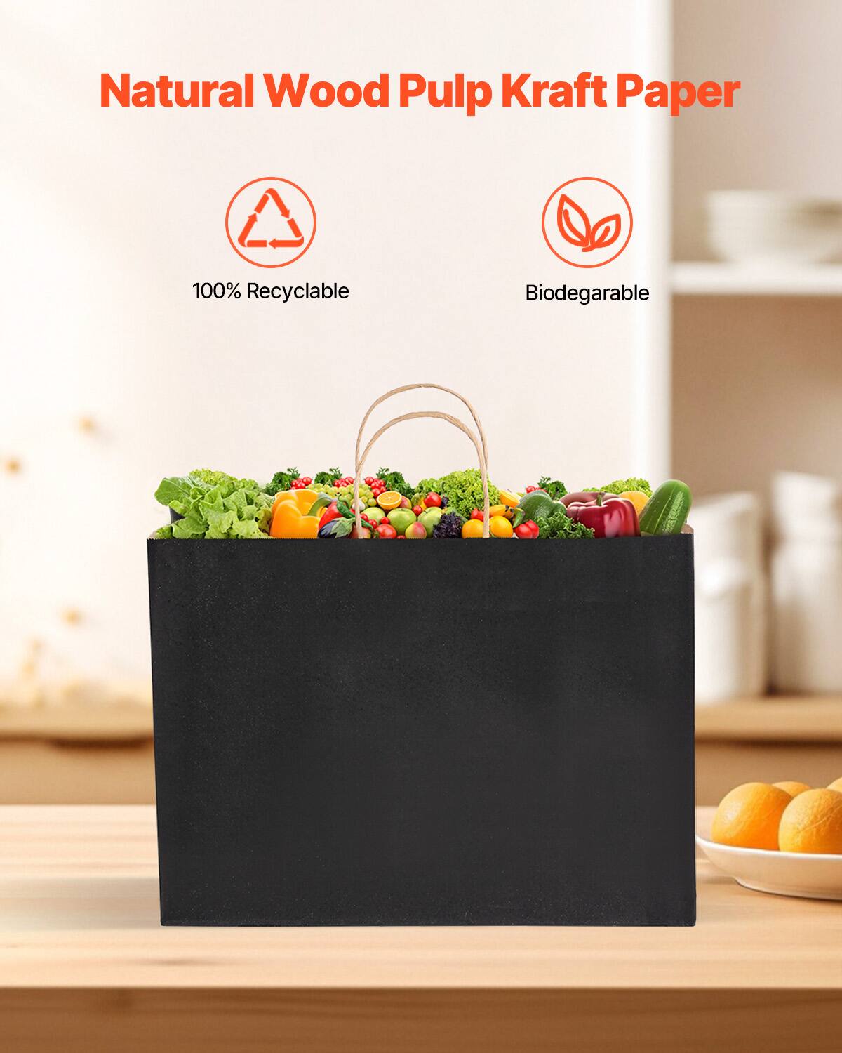 Natural Wood Pulp Kraft Paper

100% Recyclable

Biodegradable