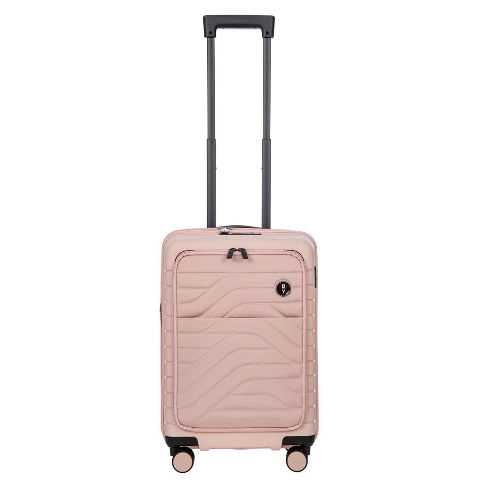 Front. Bric's - Bric's B|Y Ulisse 21" Expandable Spinner w/Pocket, Pearl Pink - Pearl Pink.