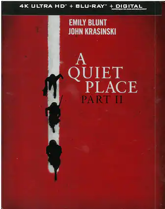 Front. A Quiet Place: Part II (Steelbook) - 4K Blu-Ray.