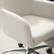 Alt View 16. Linon Home Décor - Modern Upholstered Barrel Swivel Office Chair - Off-White.