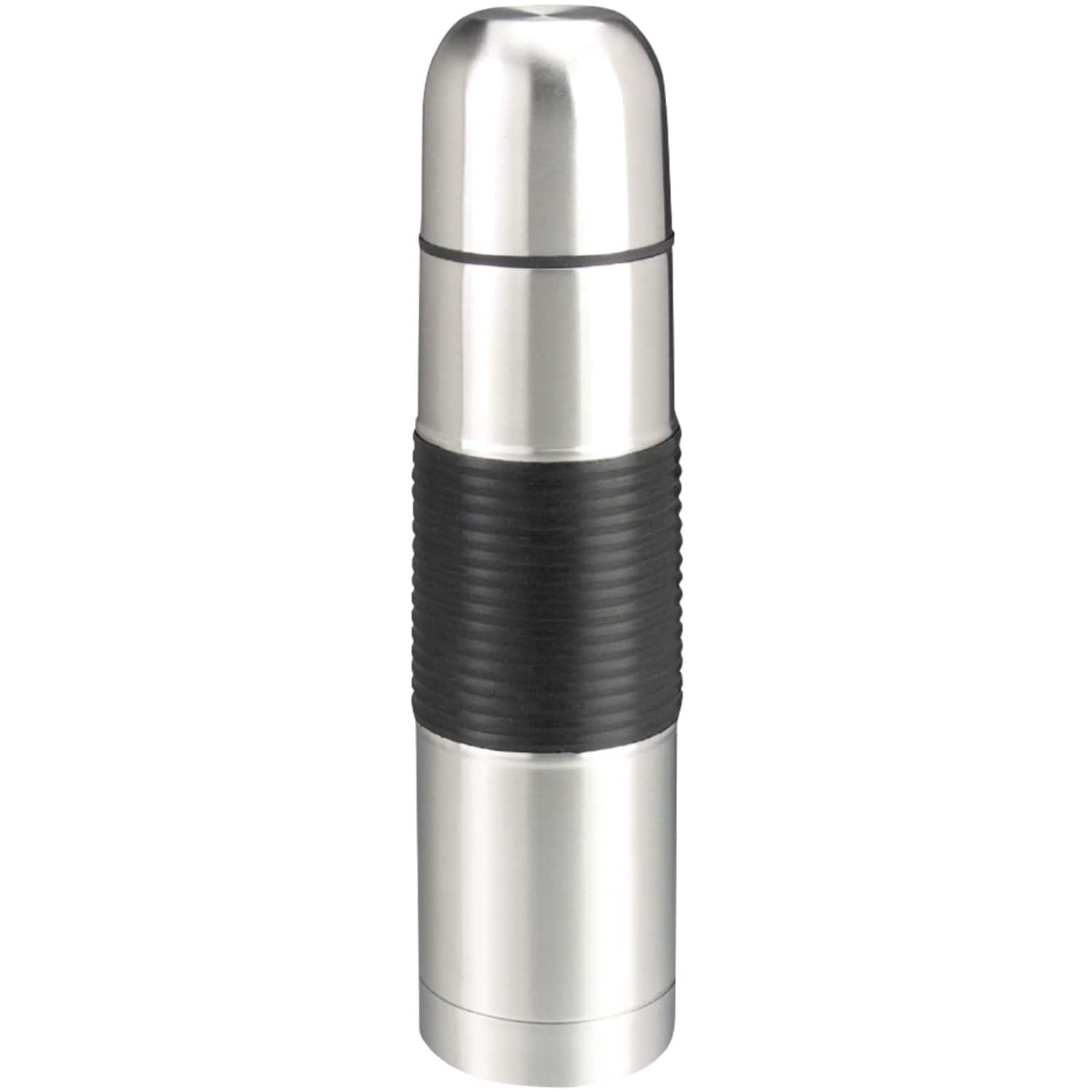 Brentwood - GEOJUG Vacuum-Insulated Coffee Thermos 16-Ounce - Stainless Steel