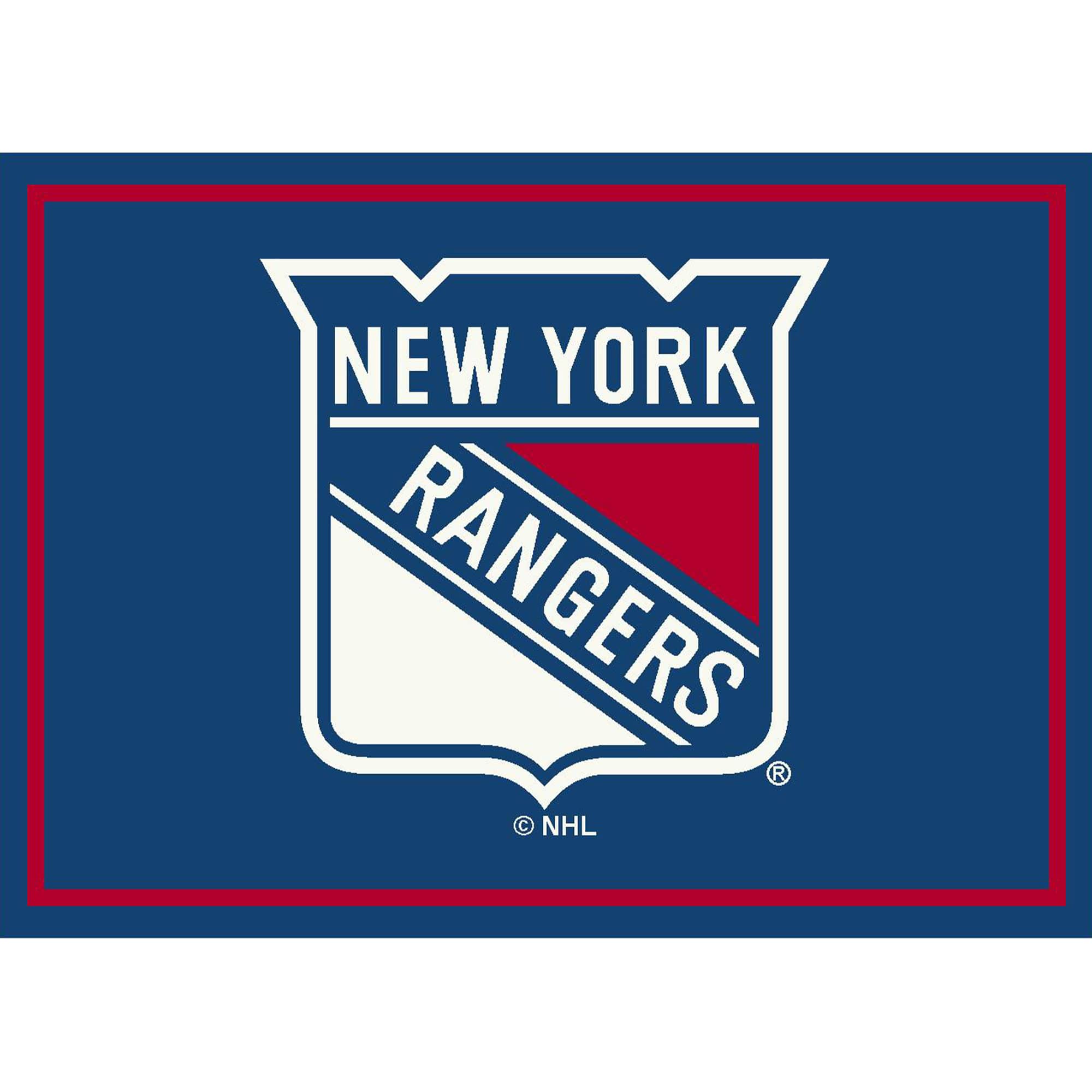 Imperial - New York Rangers 5'4'' x 7'8'' Spirit Rug - Multicolor