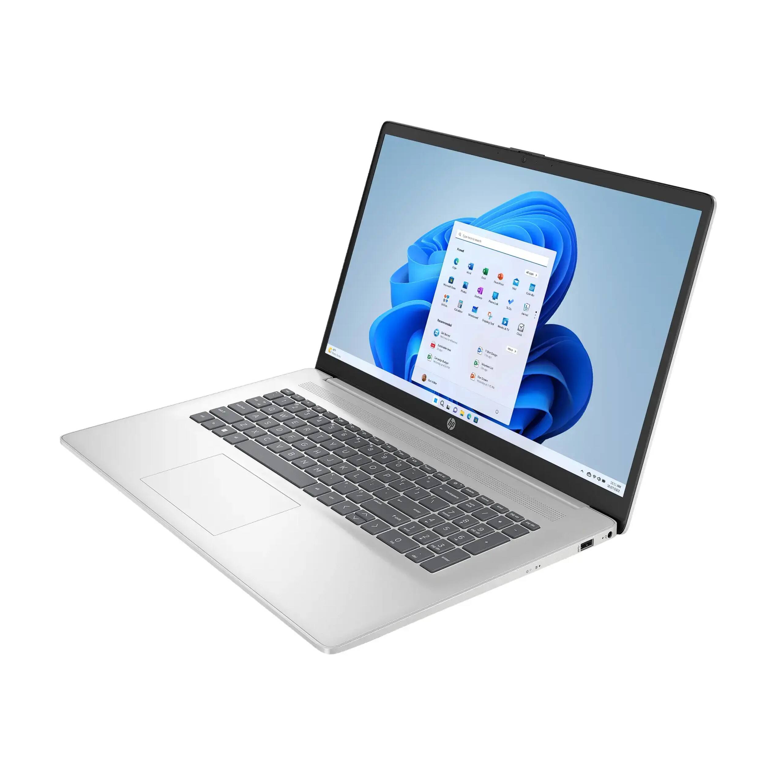 Alt View 5. HP - HP 17.3" FHD IPS Laptop,32GB RAM,2TB SSD,AMD Ryzen 5 7430U,AMD Radeon Graphics,Win 11,Silver - Silver.