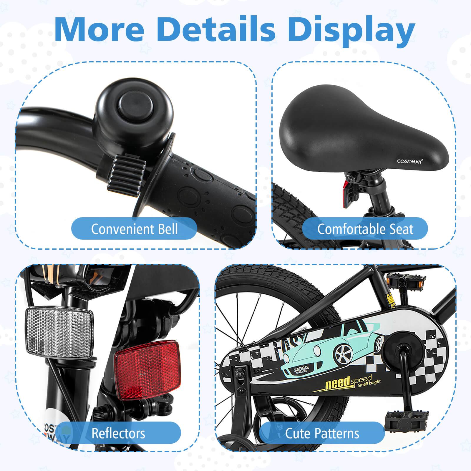 More Details Display

- Convenient Bell
- Comfortable Seat
- Reflectors
- Cute Patterns