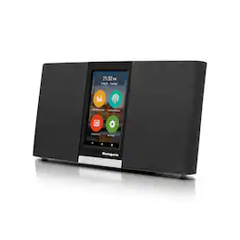 Sungale - WiFi Internet Radio with Music Streaming APPs, Podcasts, 32GB, Touchscreen, 2.1 HD Stereo - Black