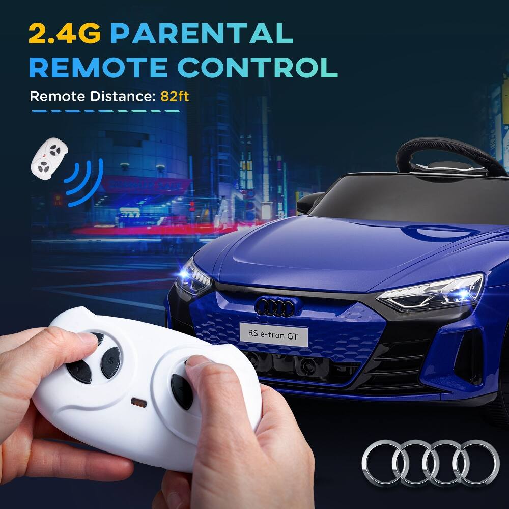 2.4G PARENTAL REMOTE CONTROL  
Remote Distance: 82ft  
SUMMER SALE  
RS e-tron GT