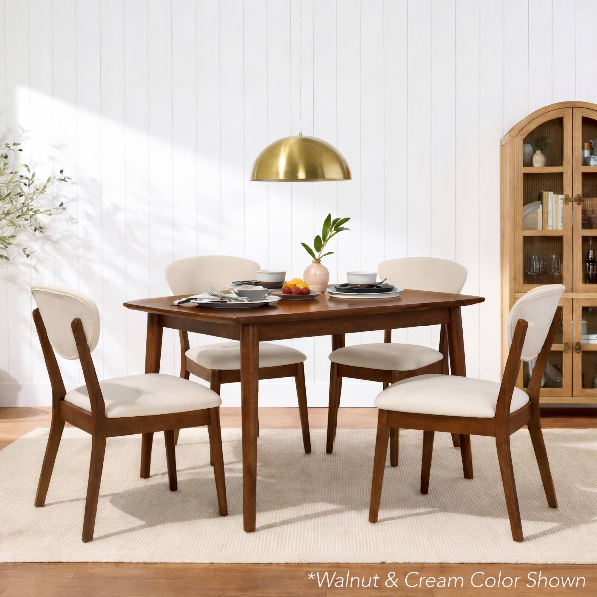 *Walnut & Cream Color Shown