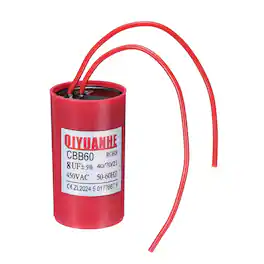 Unique Bargains - 8uF CBB60 Run Capacitor, 450VAC Start/Run 50/60Hz for Refrigerator Motor Air Compressor Pump - Red