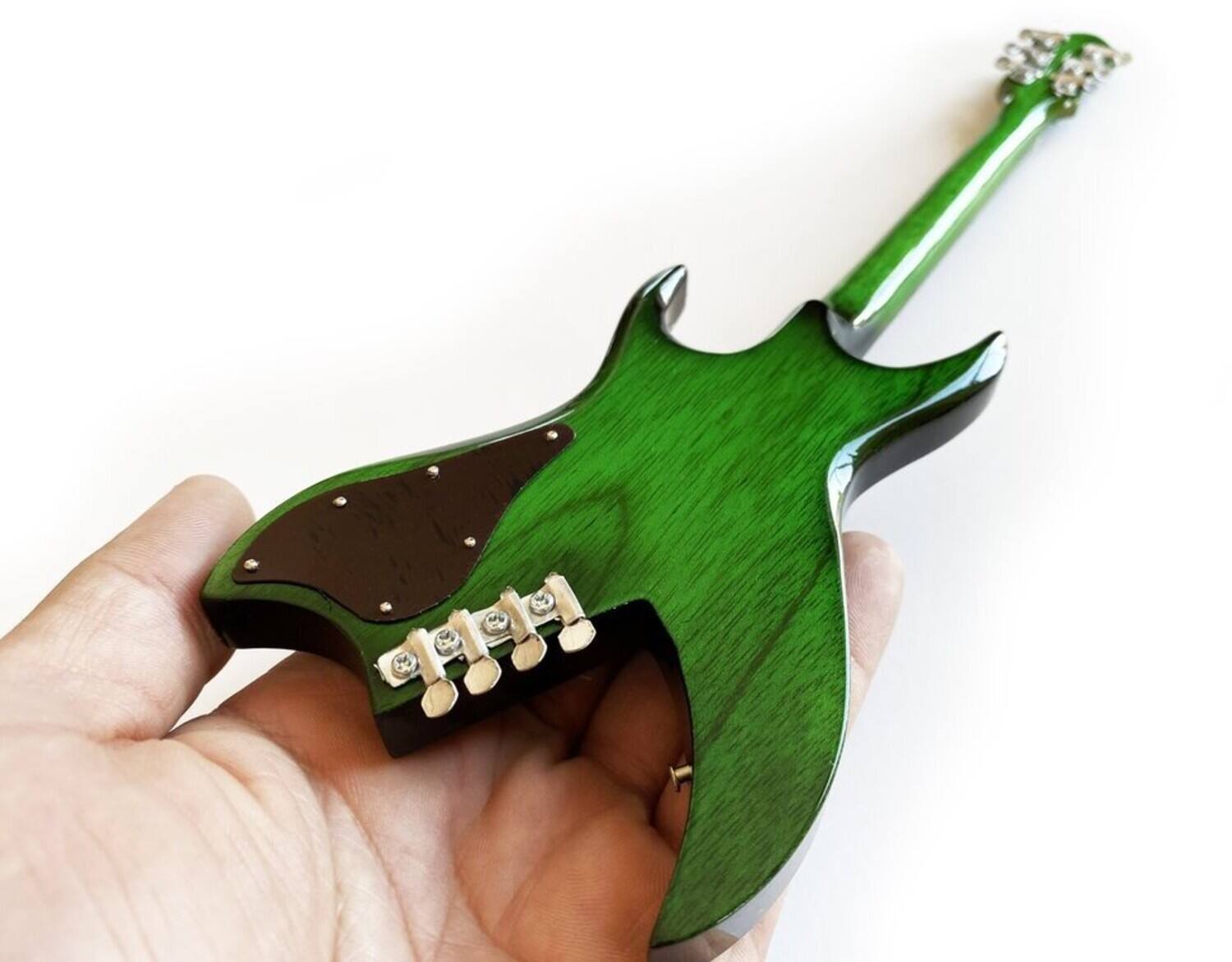Alt View 4. Axe Heaven - Axe Heaven -Slash - Slash Guns N Roses Signature BC Rich Green Bitch Mini Guitar Replica Collectible - Collectibles - Multicolor.