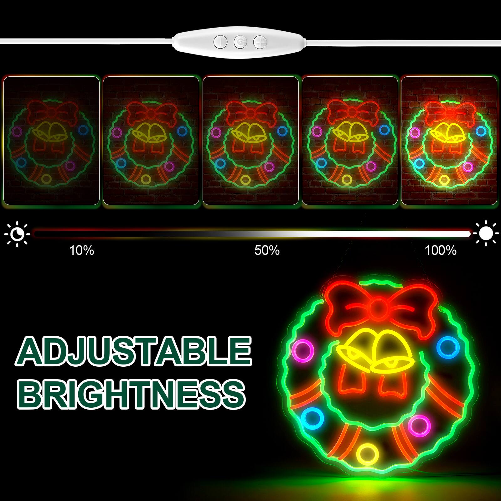 ADJUSTABLE BRIGHTNESS